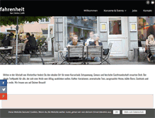 Tablet Screenshot of fahrenheit-bar.ch